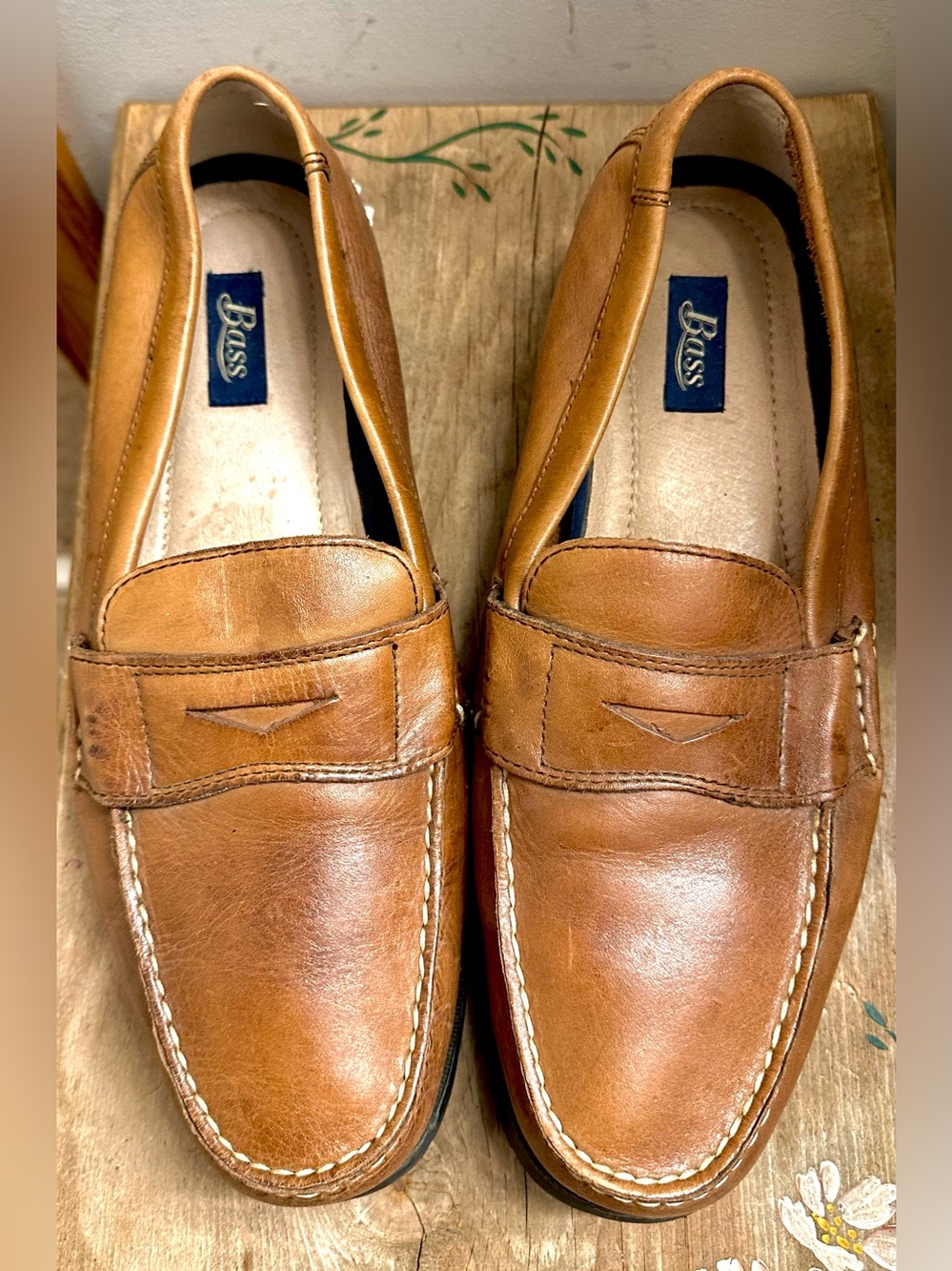 classic brown leather G.H. Bass penny loafers, distinguished by their traditiona